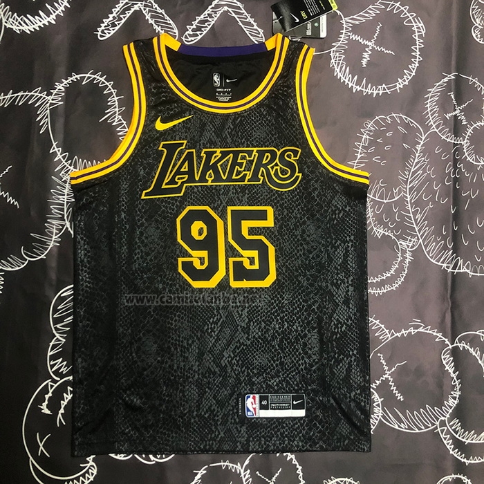 Camiseta Los Angeles Lakers Juan Toscano-Anderson #95 Mamba 2021-22 Negro